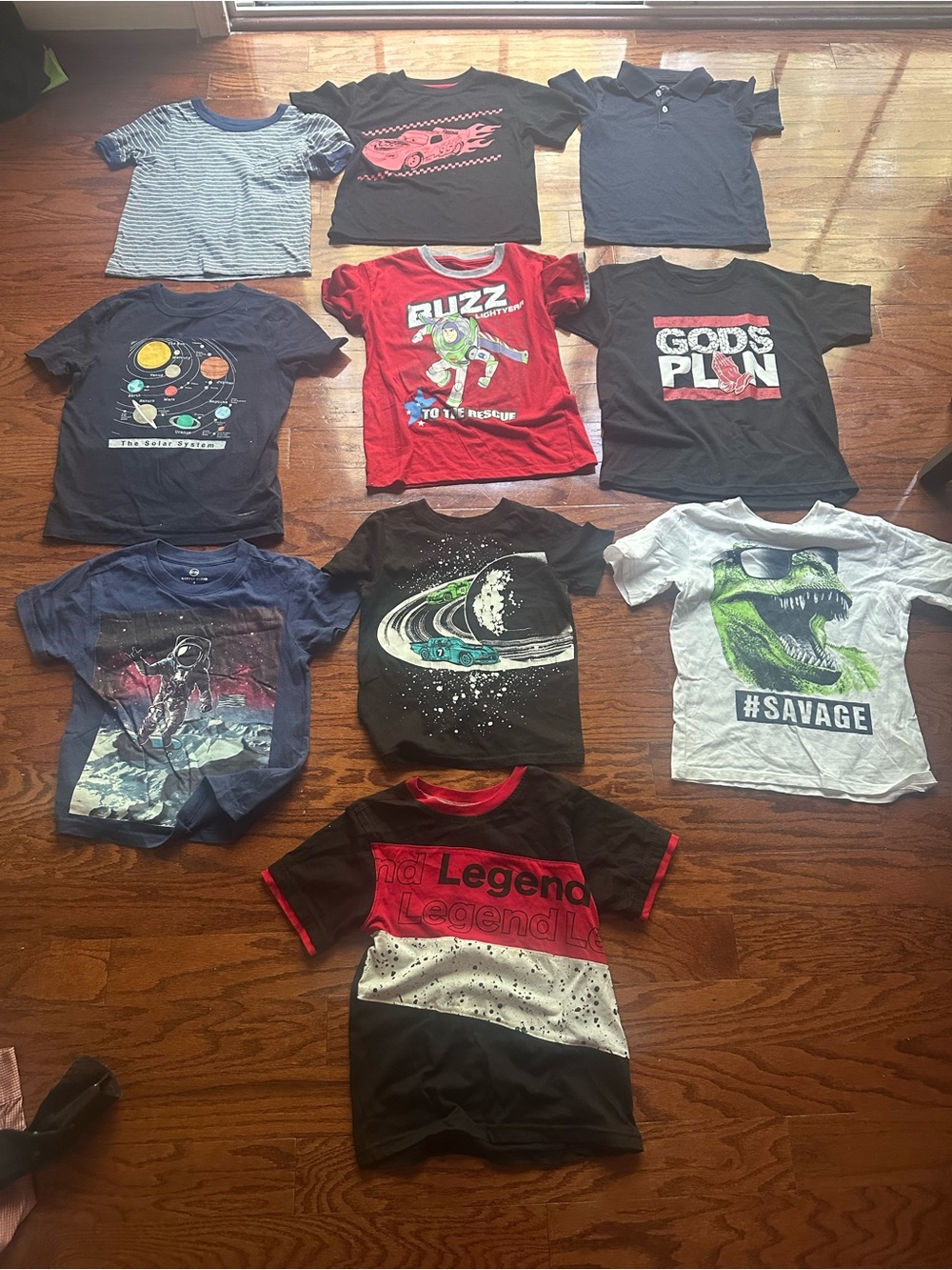 Boys Kids GAP Boys Graphic Tee Lot - Black, Red, Navy, White, Blue Size 4-6